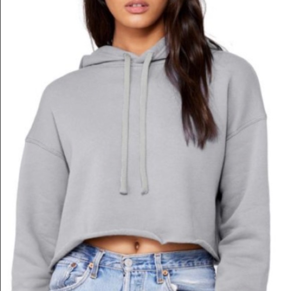 NWOT-BELLA & CANVAS WOMEN’S CROPPED FLEECE HOODIE